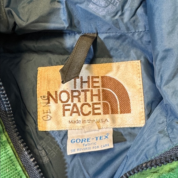 VINTAGE The North Face mens M Medium green Gore-Tex windbreaker rain jacket EUC - Picture 2 of 6